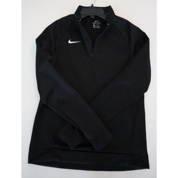 Nike Therma 897186-010 Women’s Sz XS Black DRI-FIT 1/4 Zip Pullover Training Top - Picture 8 of 11